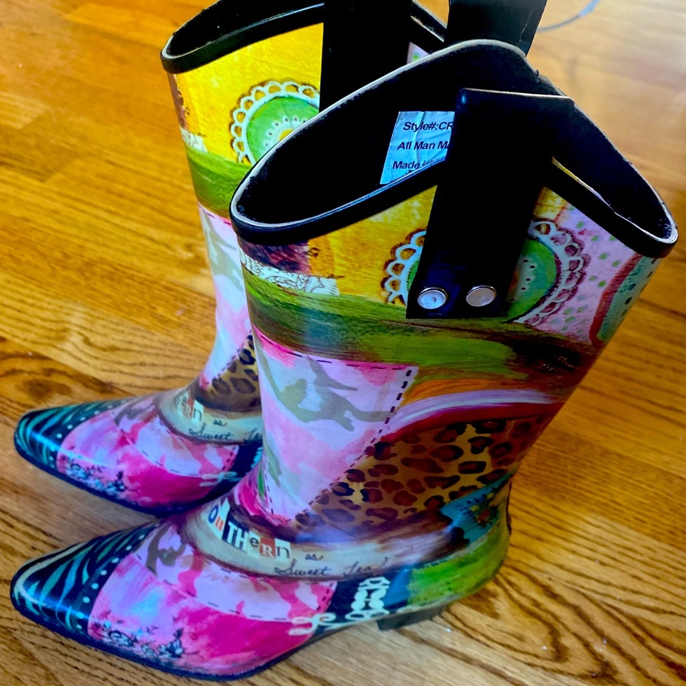Cute rain boots cowgirl style